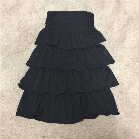 J.Crew Tiered Ruffle Strapless Dress - Picture 3 of 4